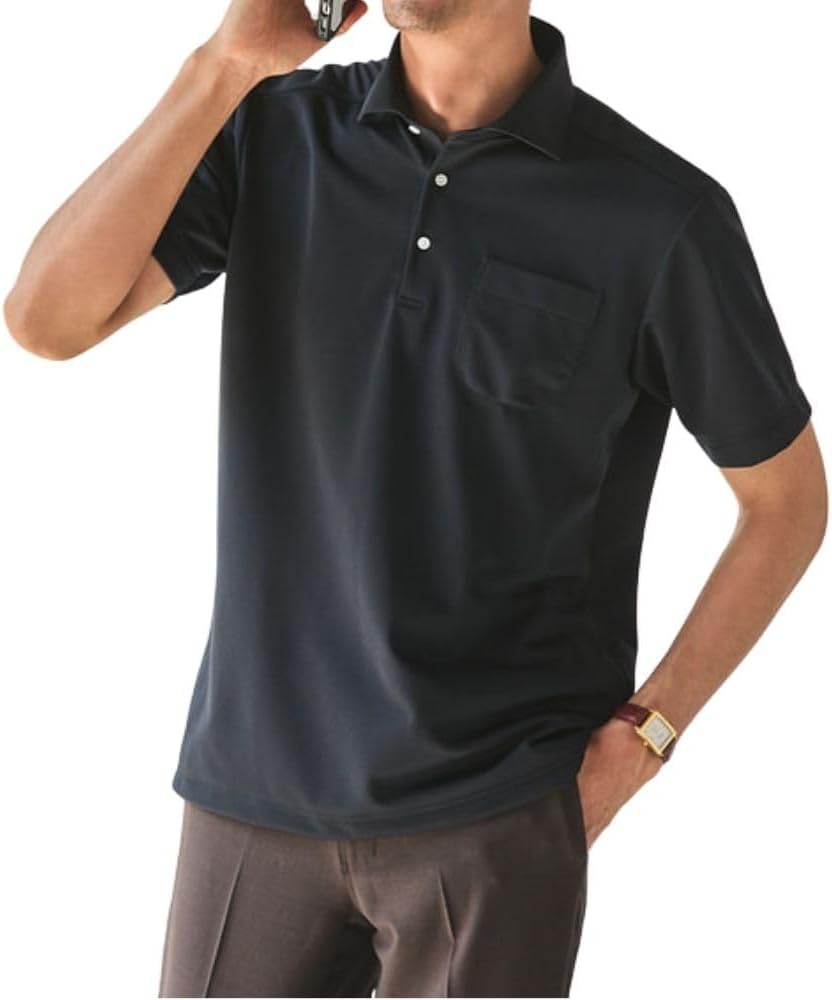 Amazon.co.jp: Orihika Men's Short Sleeve Biz Polo Shirt